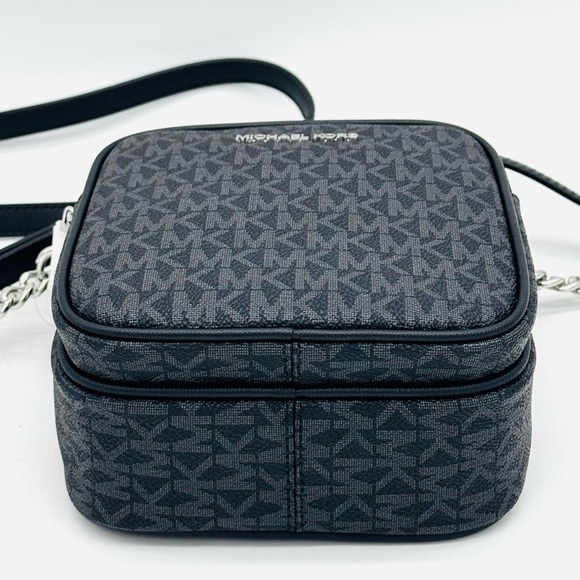Michael Kors Medium NS Chain Xbody Bag Black Signature - Picture 6 of 11
